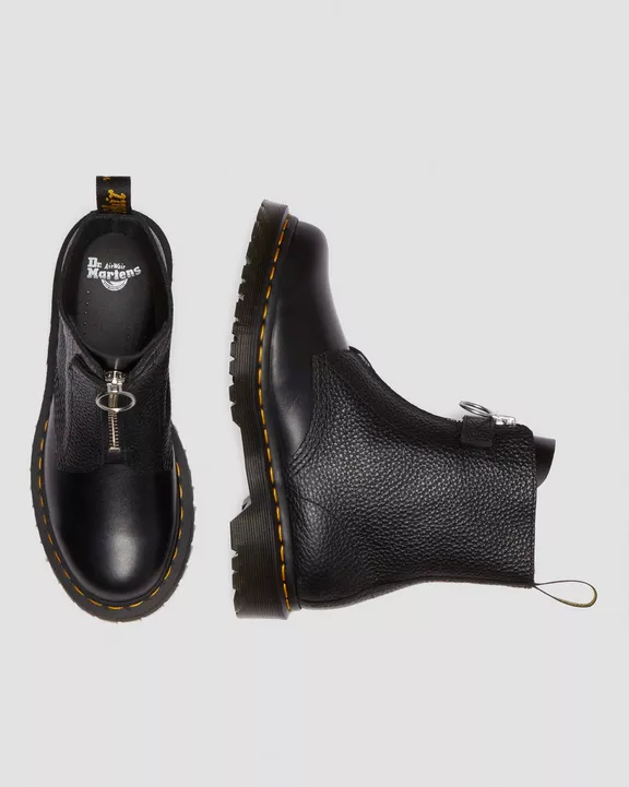 1460 Pascal Front Zip Leather Boots