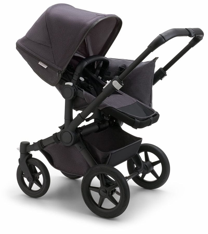 Bugaboo Donkey 5 Mono Complete Single-to-Double Stroller - Mineral  Black / Washed Black