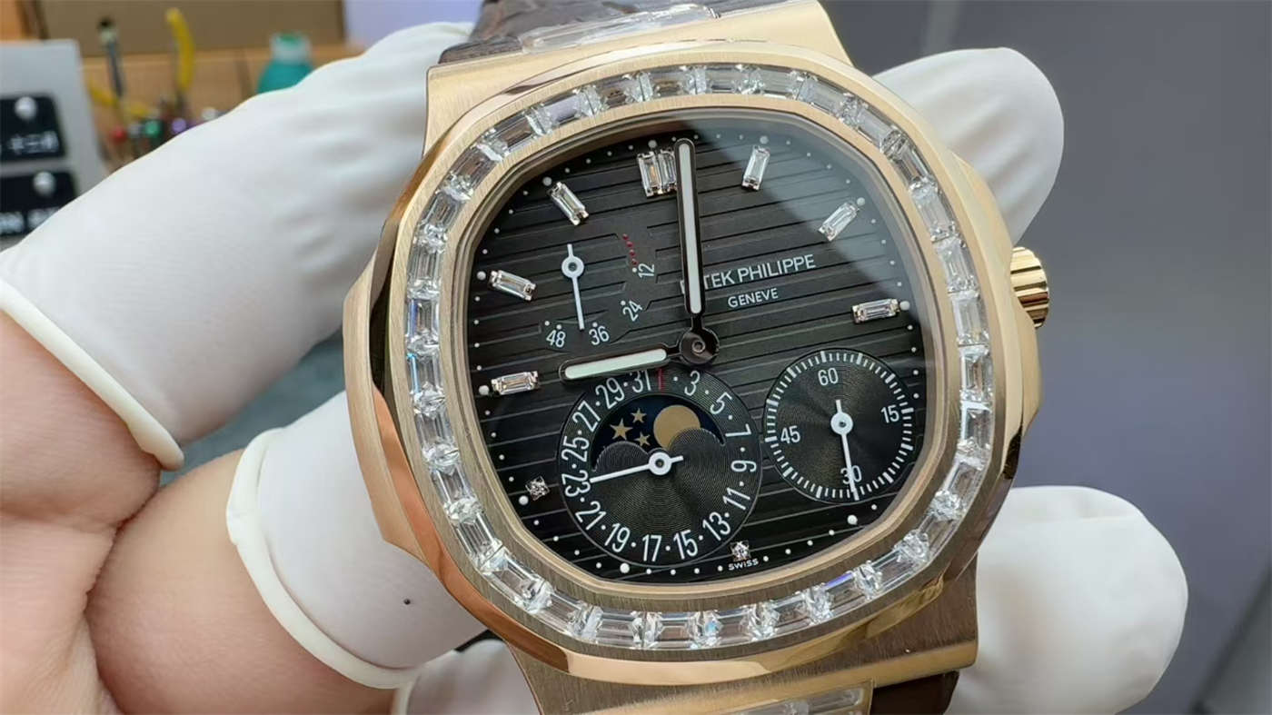Nautilus 5712GR Diamond Replica – Custom Modified PPF Watch
