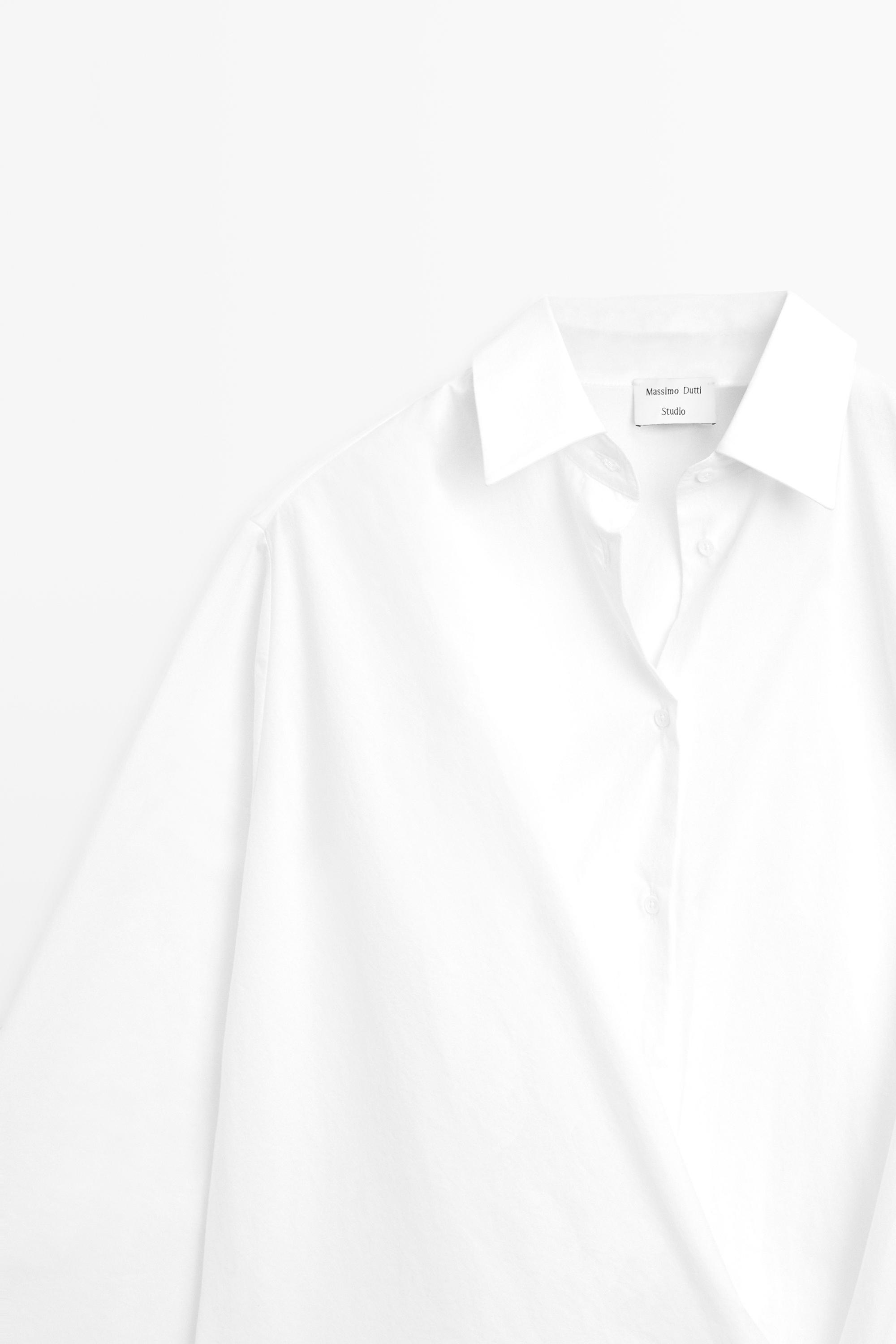 Camisa detalle frunce 100% algodón - STUDIO