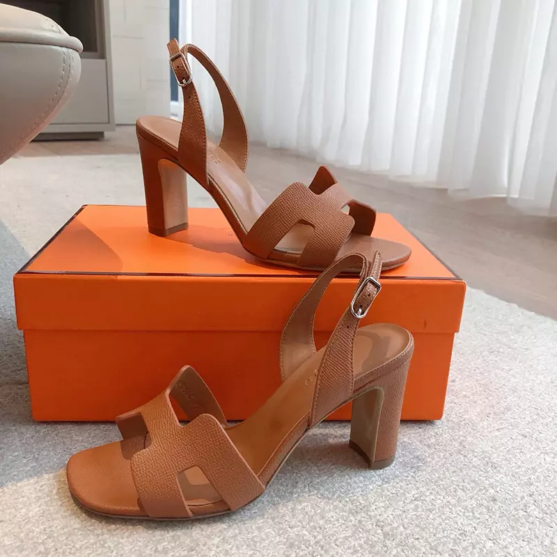 Fashion High Quality Real Leather High Heel Sandals LX-872316