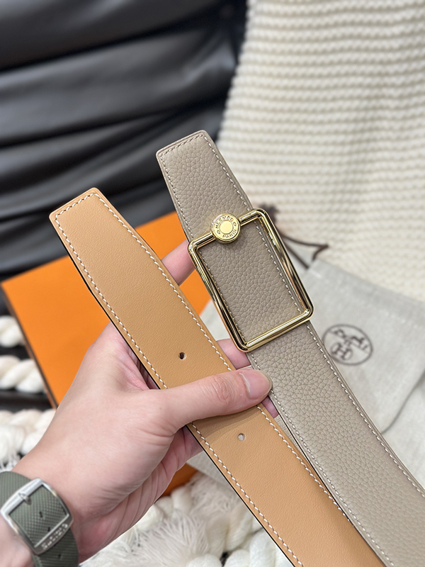 Fashion Top quality Golden Buckle Wide-3.8cm Real Leather Belt PD-862105