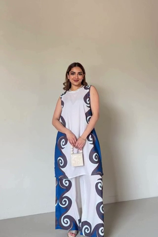 Muted Marvel Tunic Coord Set