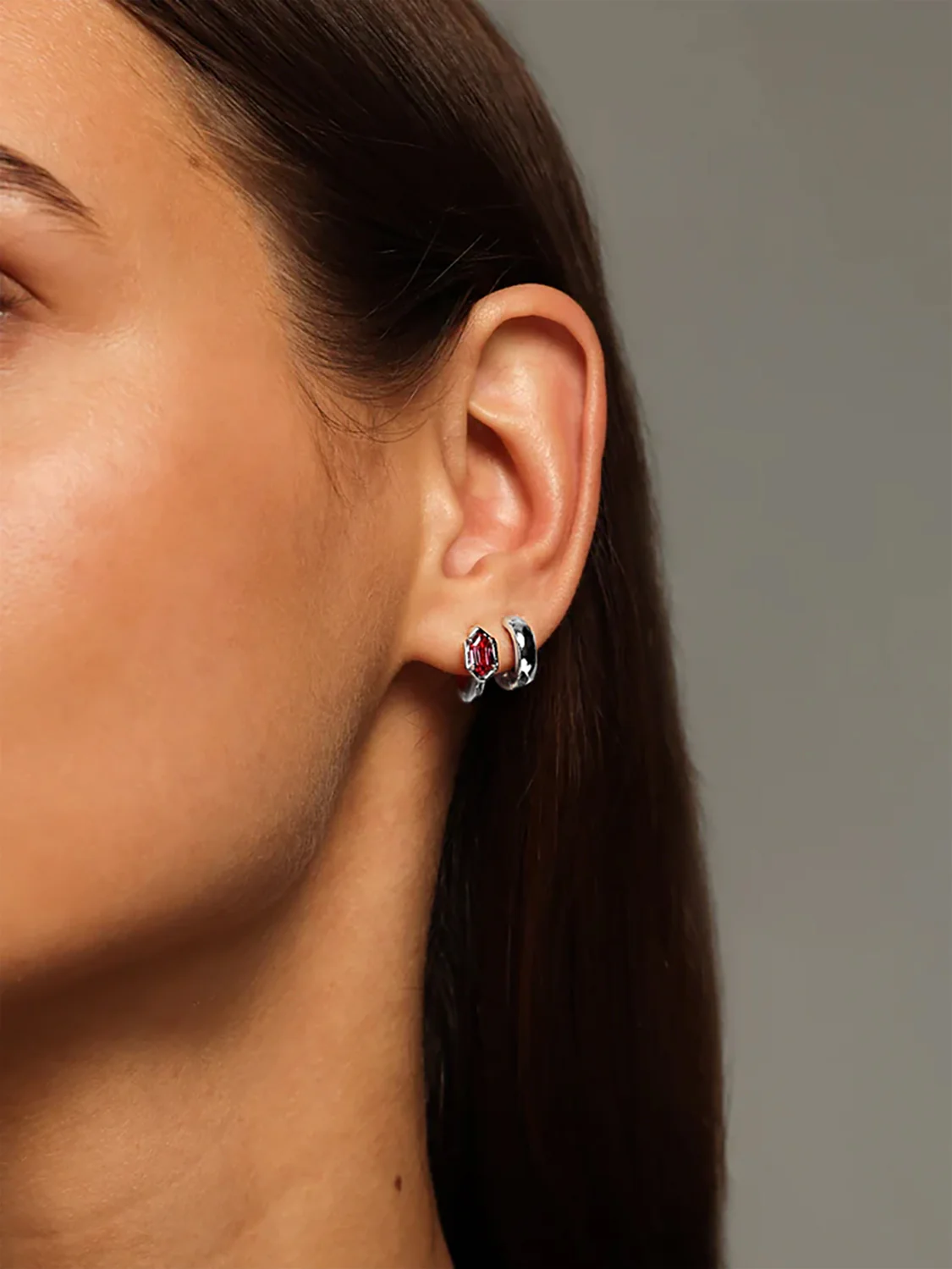 Silver Ruby Berry Huggies