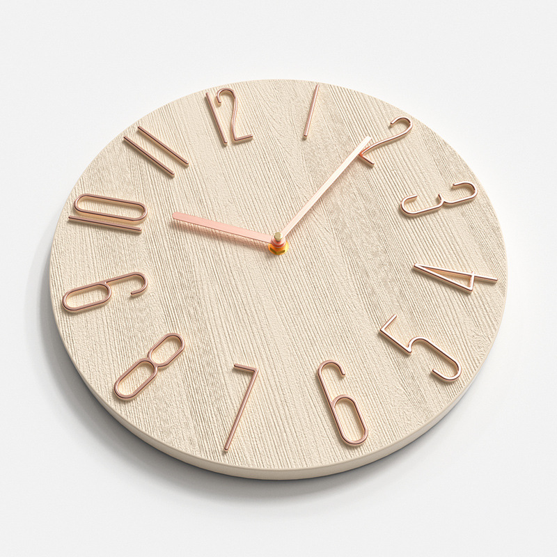 Silent Wall Clock with Automatic Time-setting for Home Decor - LIORQUE