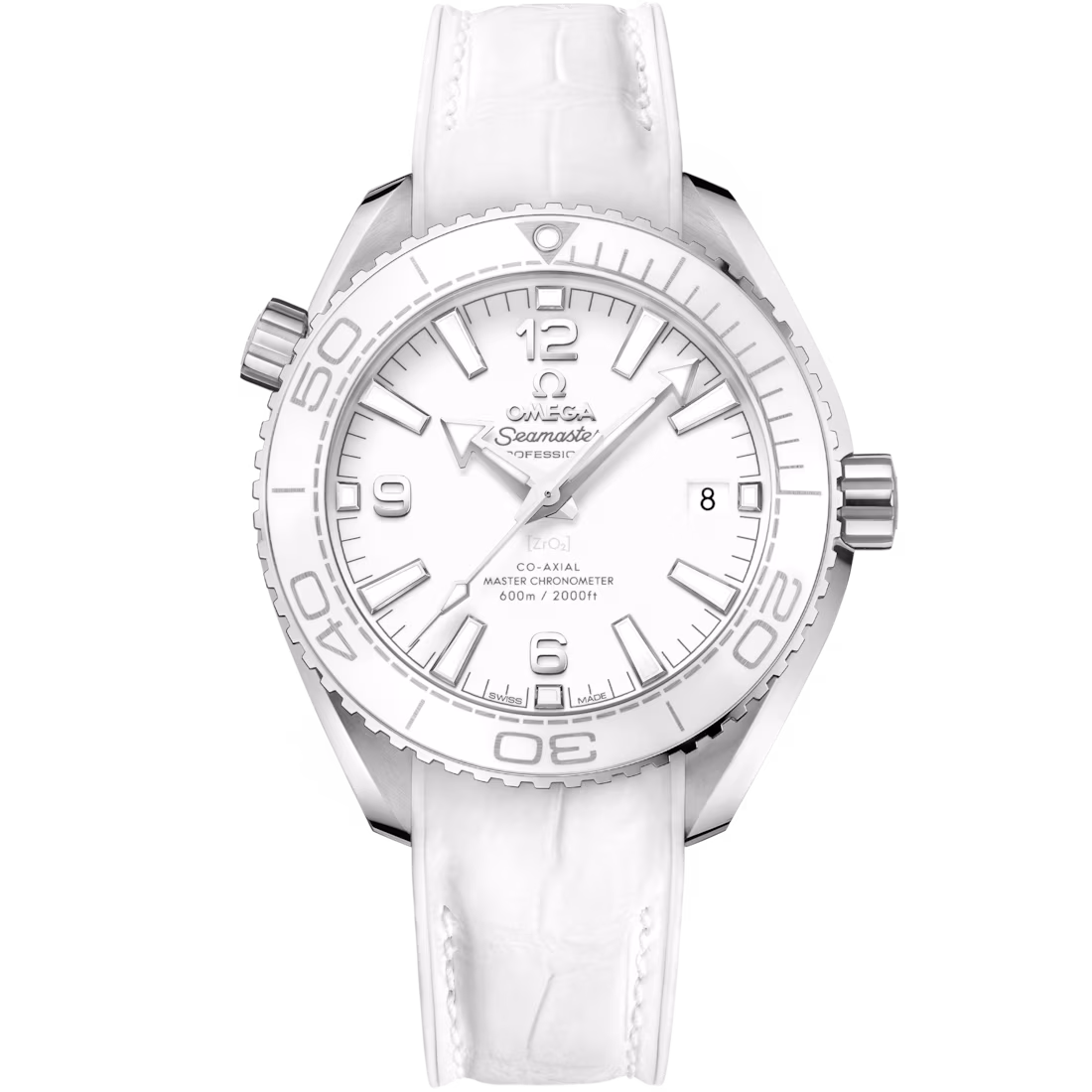 Omega Seamaster Planet Ocean 600M 39.5mm White Dial Stainless Steel Strap 215.33.40.20.04.001