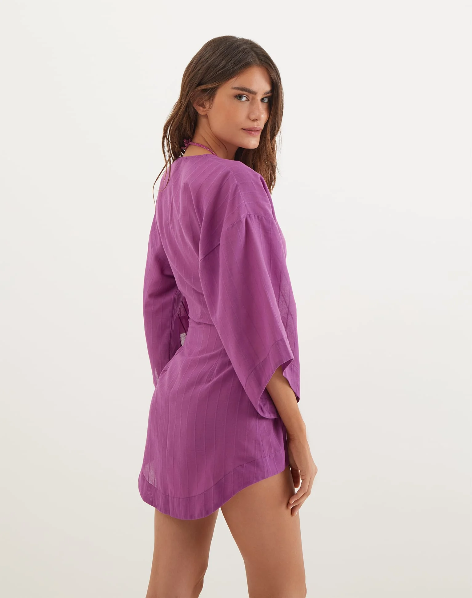 Yanka Short Cover Up (Final Sale) - Berry Burst