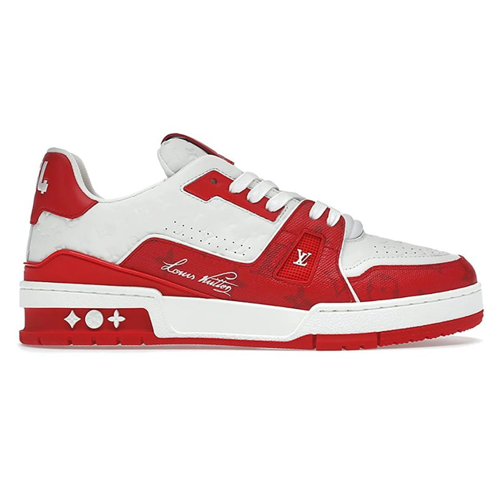 L.V  ’54’ Trainer Red White Sneaker