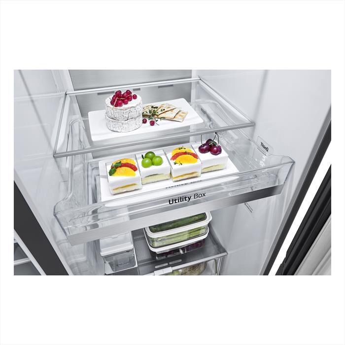 LG - Frigorifero side by side GSXV91MCAE Classe E-Black