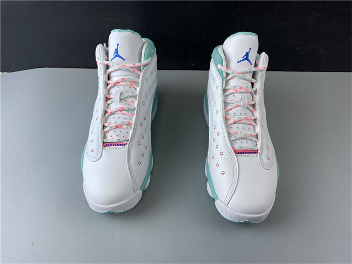 JRD 13 Retro White Soar Green Pink 439358-100