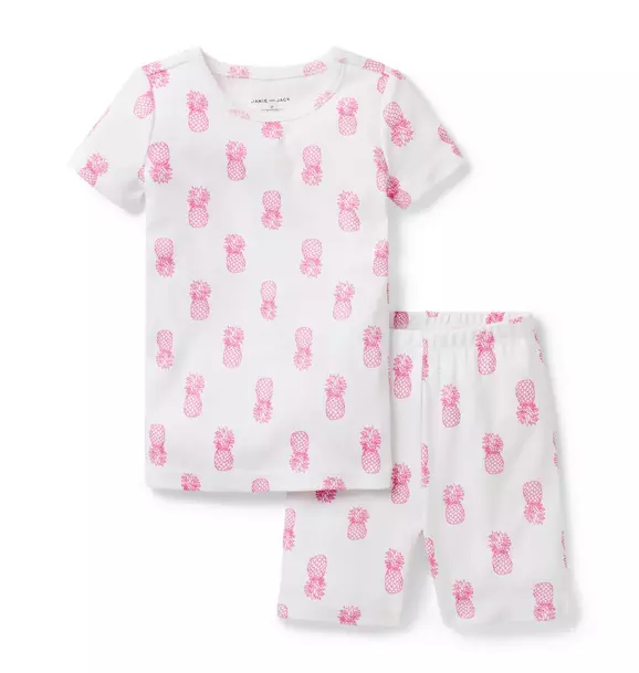 Good Night Short Pajama In Pineapple