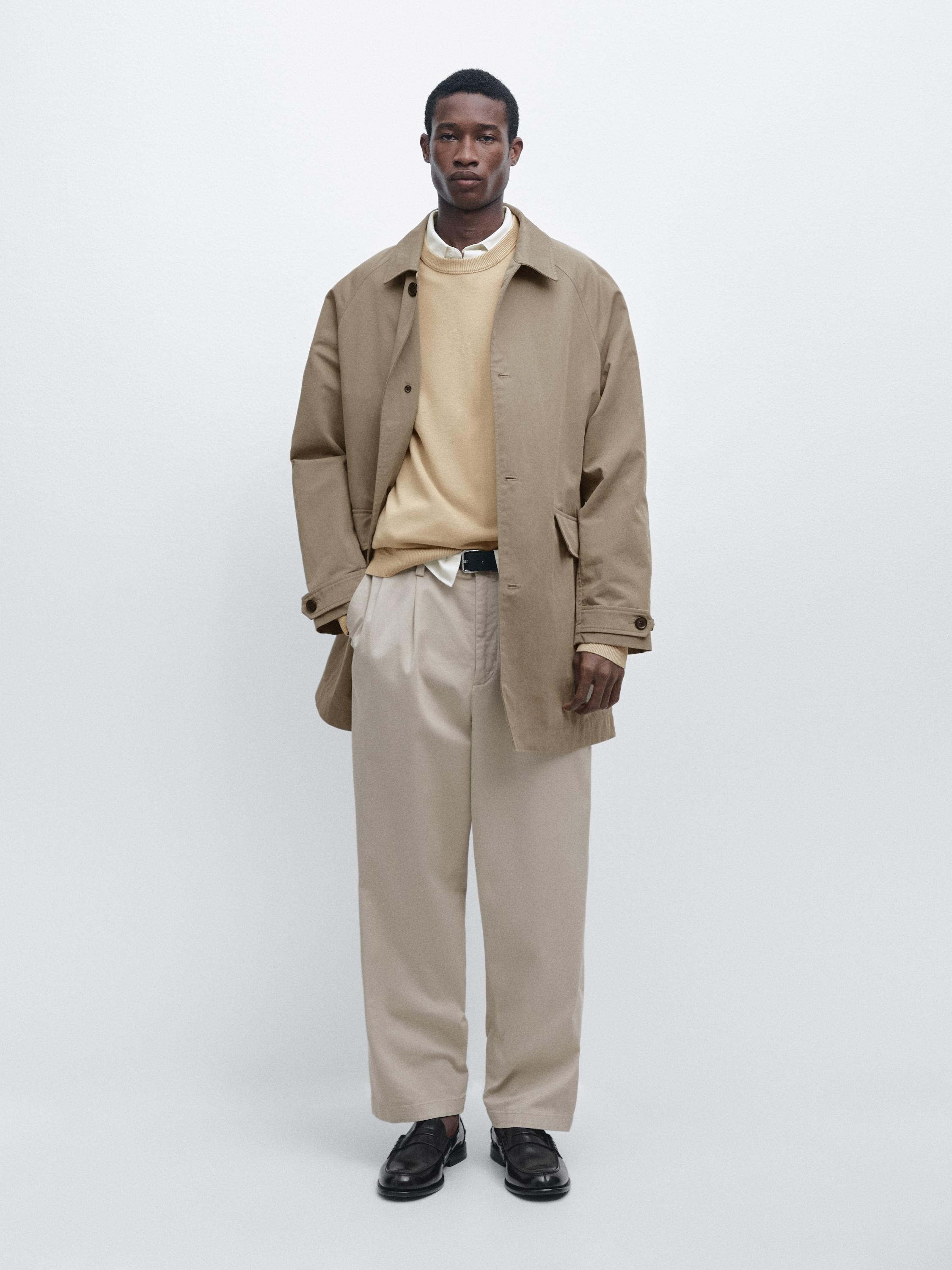 Trench ligero con algodón