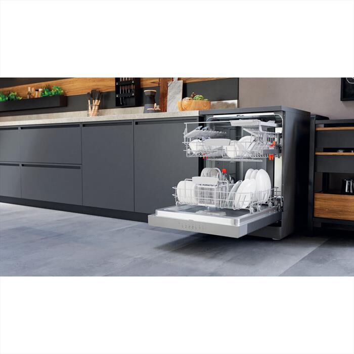 HOTPOINT ARISTON - Lavastoviglie HFC 3C41 CW X Classe C 14 coperti-Acciaio inossidabile