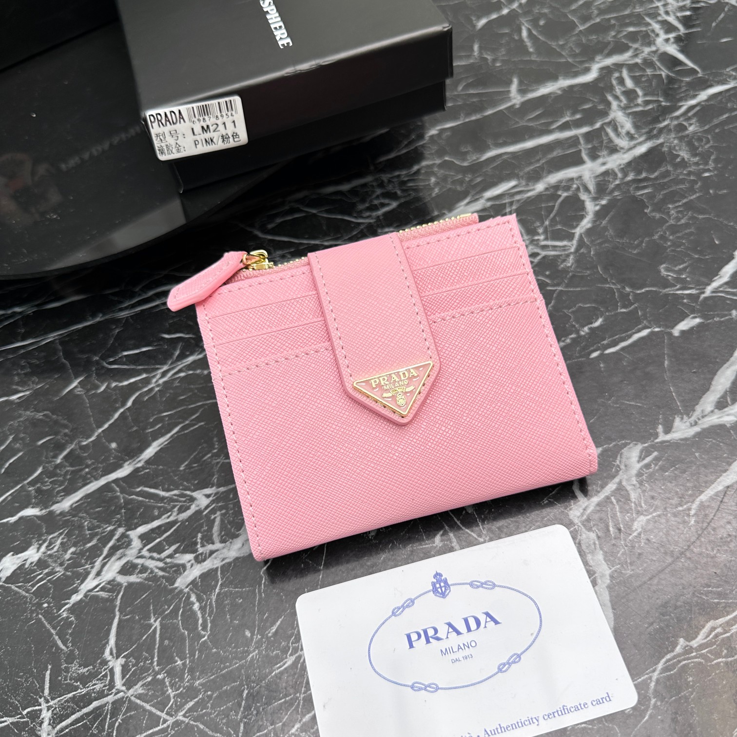 Fashion 3.9″x3.5″x0.8″ Great quality Blue Leather Wallet QB-927078