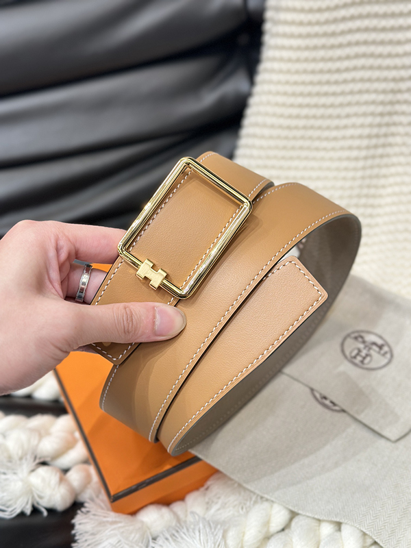 Fashion Top quality Golden Buckle Wide-3.8cm Real Leather Belt PD-862106