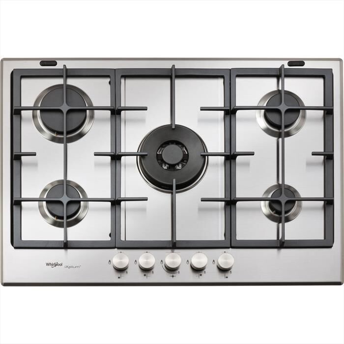 WHIRLPOOL - Piano cottura a gas IXELIUM GMR 7522/IXL 73cm-Acciaio inossidabile