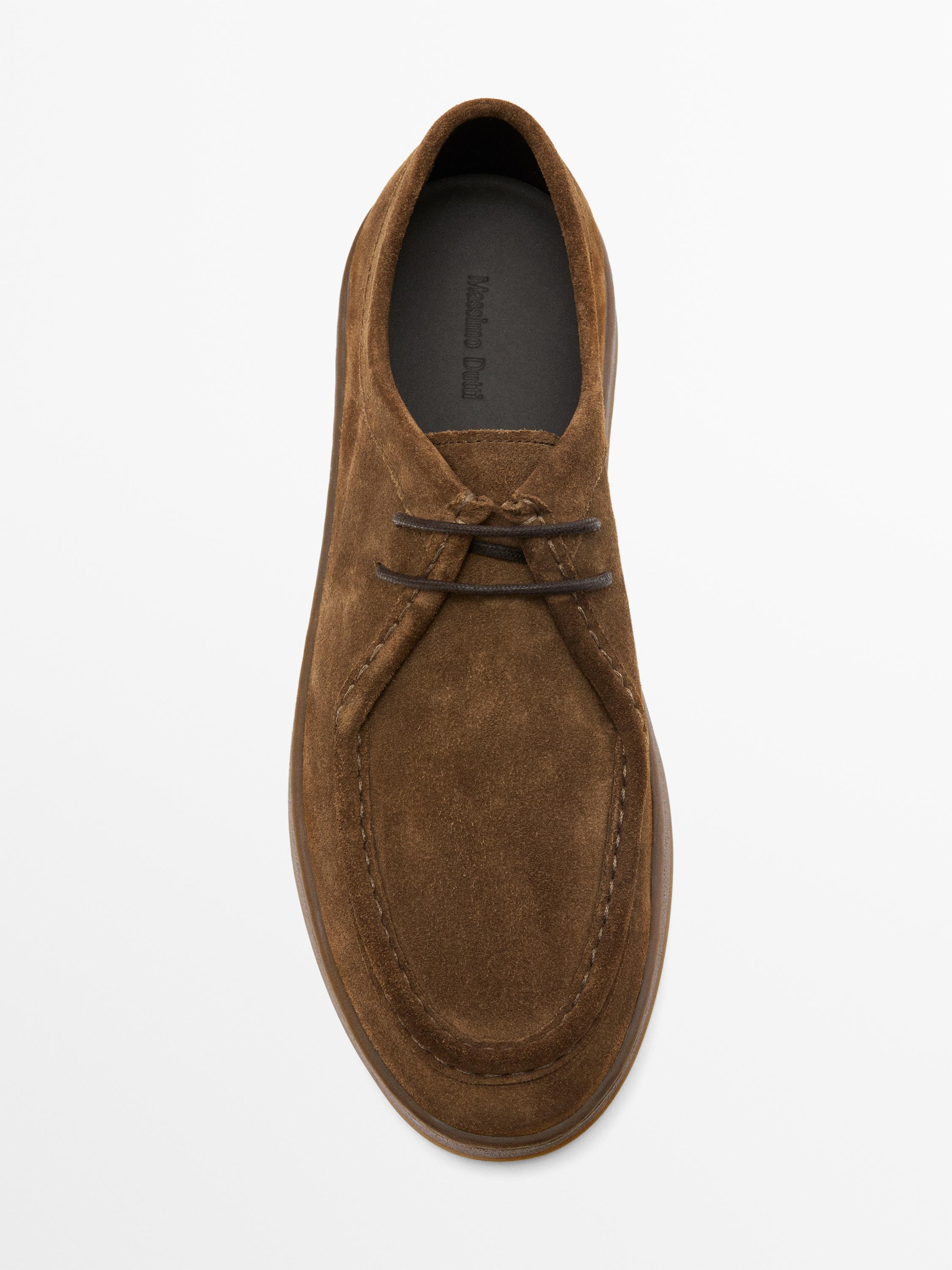 Zapato piel bordón piso grueso