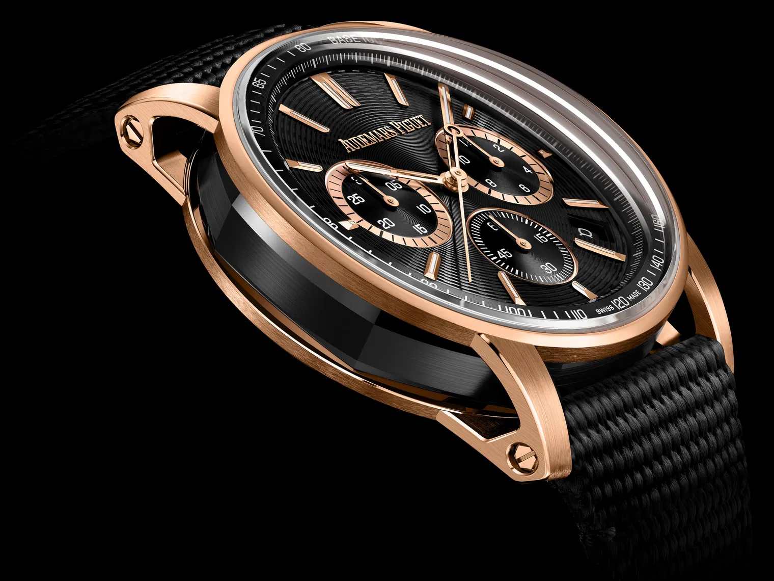 Audemars Piguet Code 11.59 Black Dial Black Rubber Strap Watch 41mm 26393NR.OO.A002KB.02