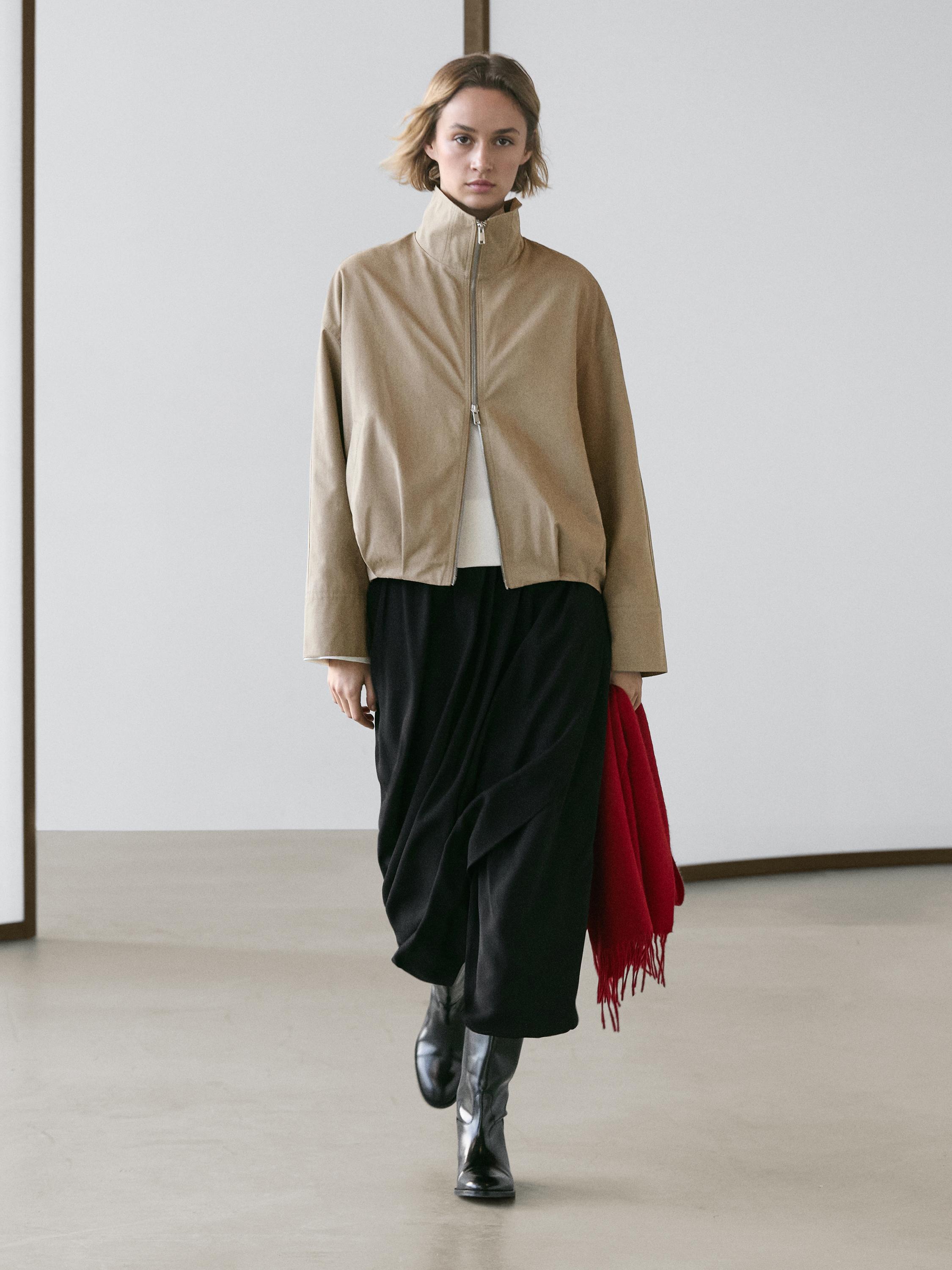 Chaqueta bomber con algodón