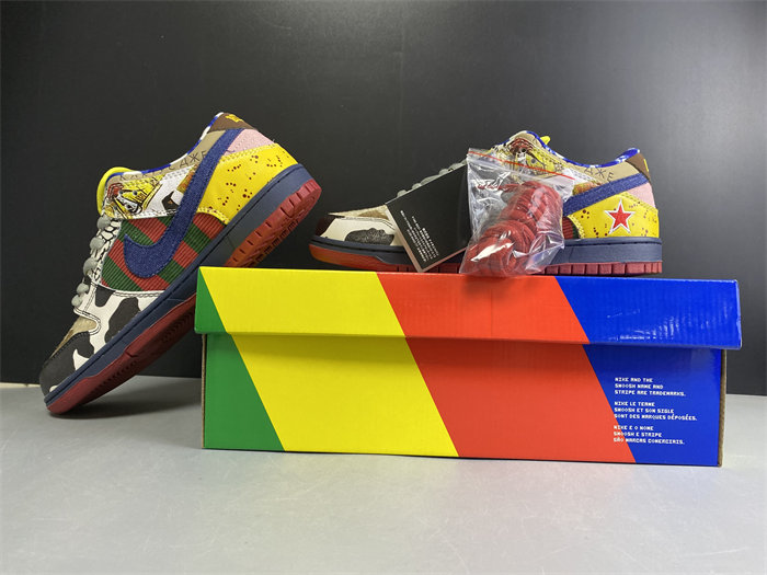 NK DUCK LOW PRO WHITE RED YELLOW 318403-175