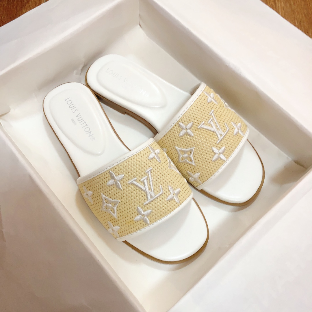 Woven Embroidered Slippers LX-872021