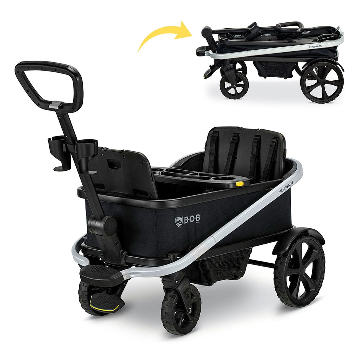 BOB Renegade (3 Seater) Stroller Wagon - Nightfall