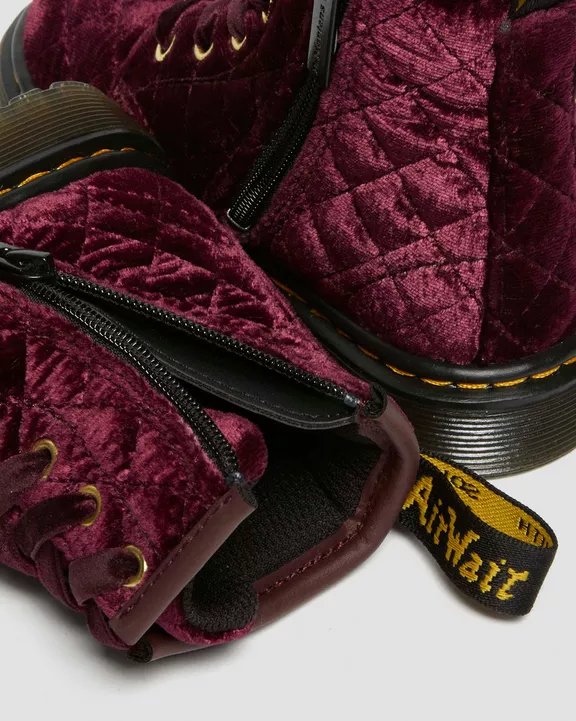 Toddler 1460 Velvet Lace Up Boots