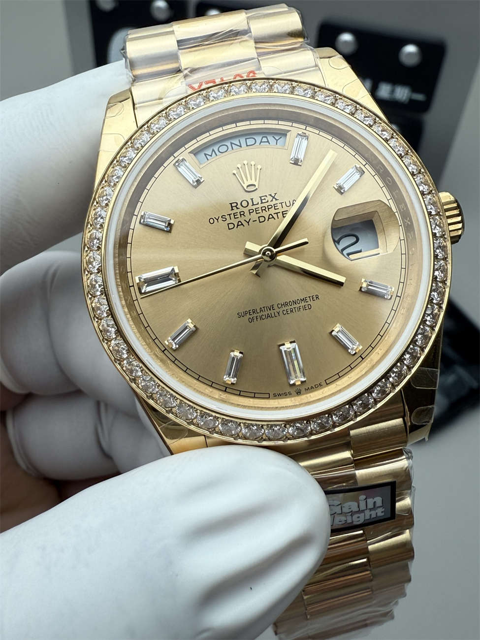 QF Day-Date 36mm Replica – Full-Weight 2836 Movement with Diamond Dial