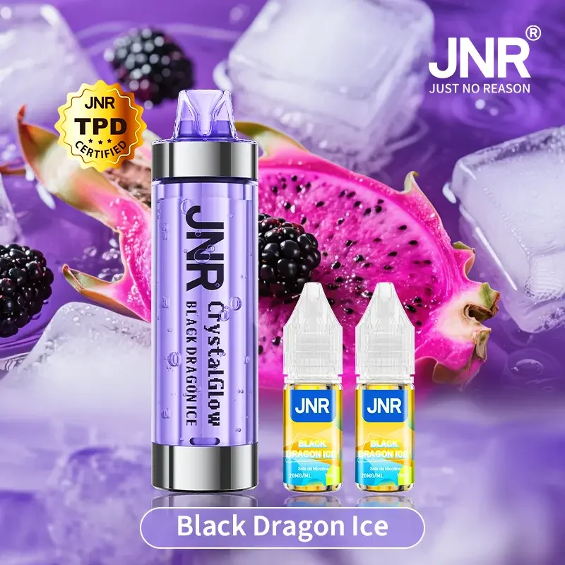 JNR Crystal Glow 33K Puffs - Kit Pod Remplissable et Rechargeable - Vape Grok