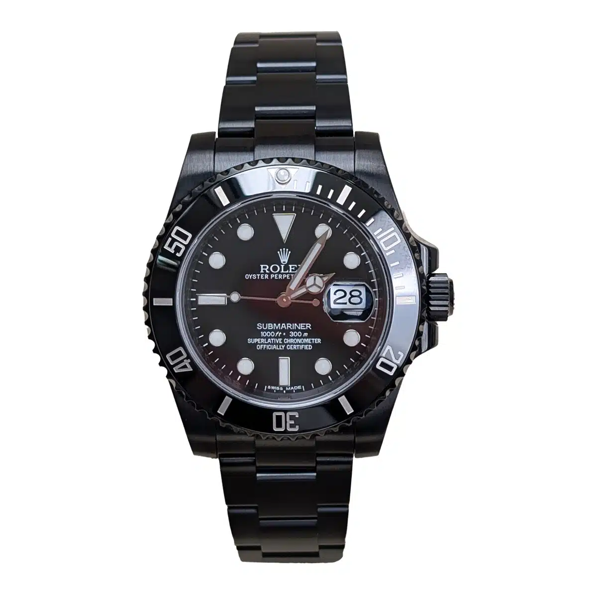 Rolex Submariner  40mm 116610LN Black Dial Black PVD Oyster Bracelet Watch