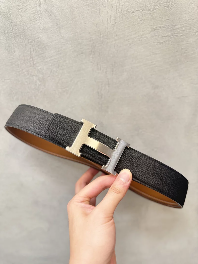 3Colors Wide1.5″ Calfskin Genuine Leather Reversible Belt PD-69000126