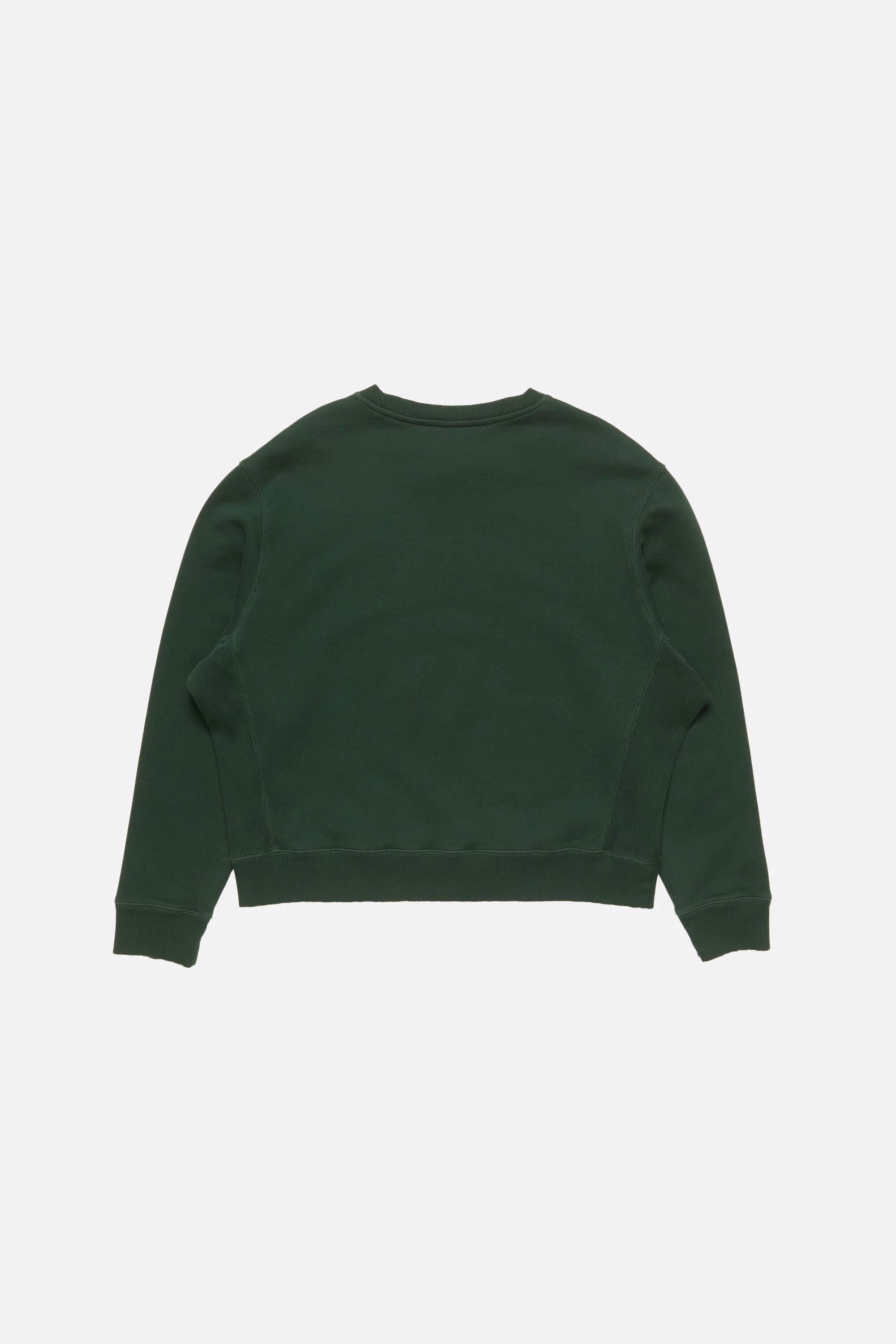 Acne Studios FA-UX-SWEA000202 Fleece Sweatshirt with logo Dark green