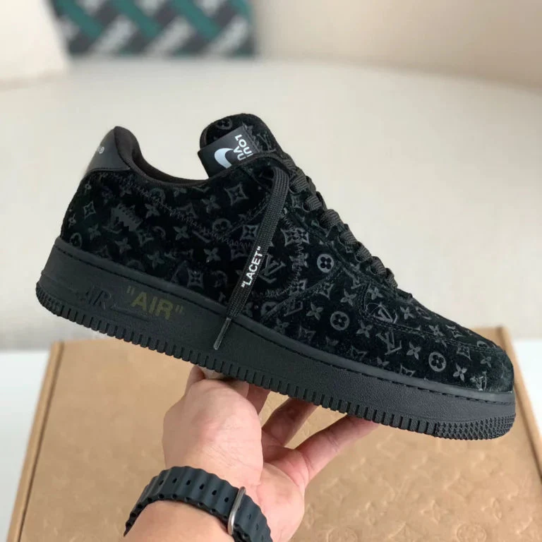 L.V x NK Air Force 1 Low ‘Triple Black’