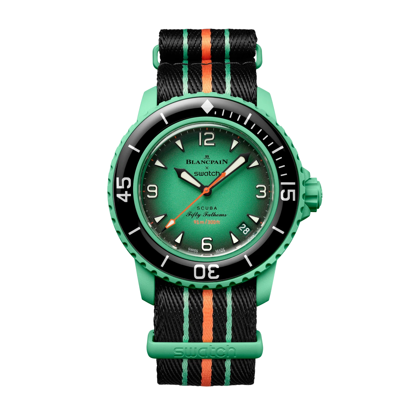 Blancpain X Swatch 時計 BIOCERAMIC SCUBA FIFTY FATHOMSコレクションINDIAN OCEAN
