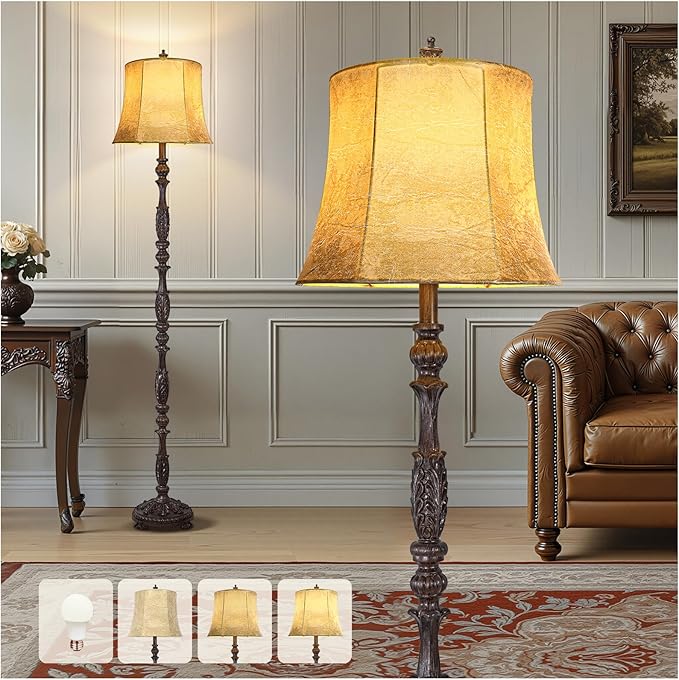 LUMIGROVE Vintage 66” Tall Floor Lamp for Living Room Bedroom