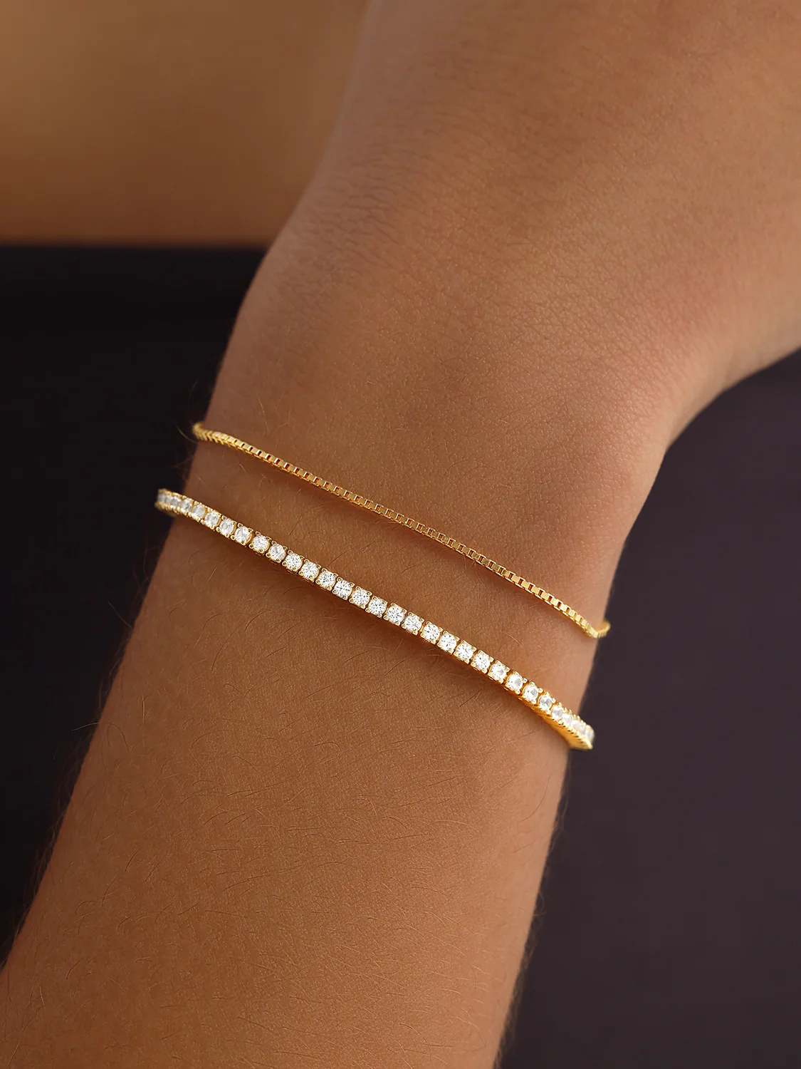 Slim Box Chain Bracelet