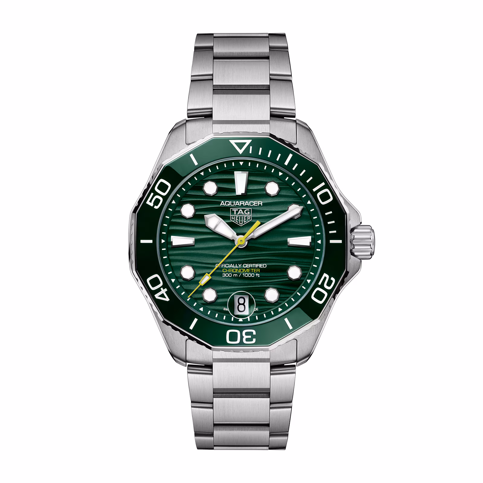 TAG Heuer Aquaracer Professional 300 Date 42mm Mens Watch Green WBP5116.BA0013