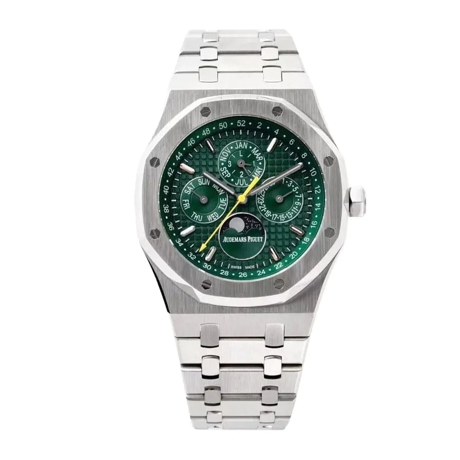 Audemars piguet Royal Oak Perpetual Calendar Green Dial Watch 41mm 26606ST.OO.1220ST.01
