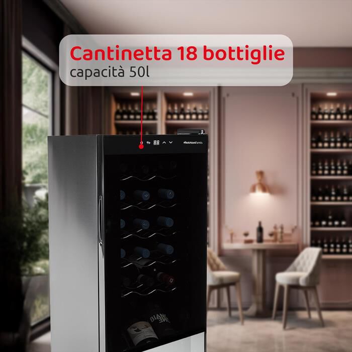 MELCHIONI FAMILY - Cantinetta VERMENTINO 18 C Classe G 18 bottiglie-nero