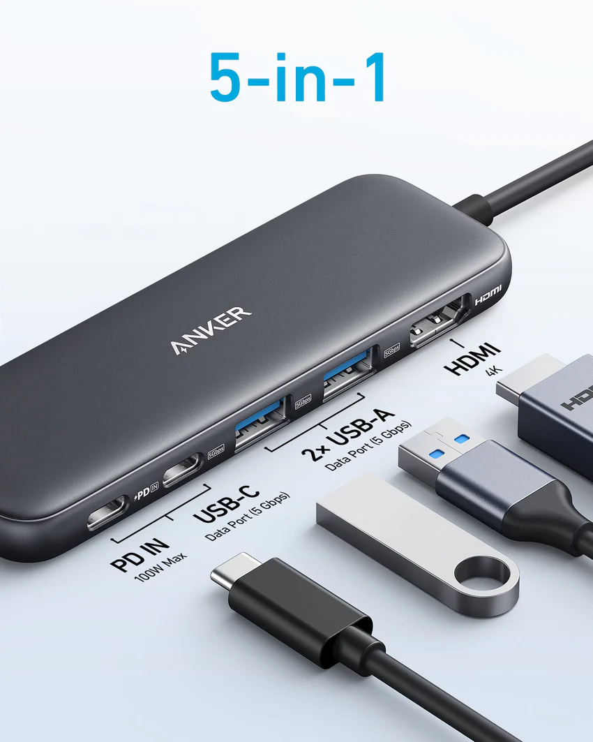 Anker 332 USB-C Hub (5-in-1)