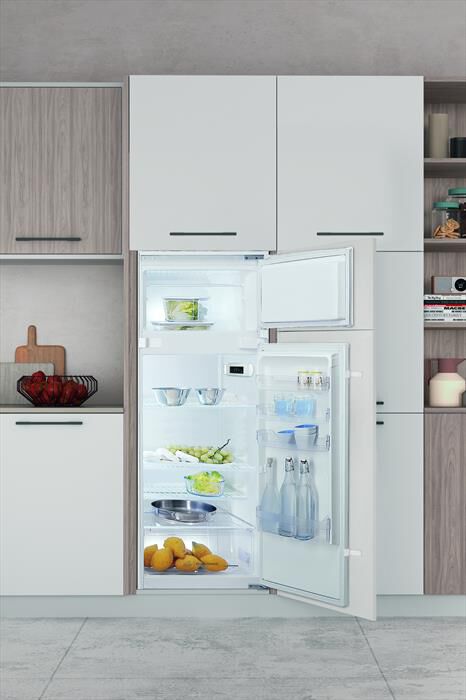 INDESIT - Frigorifero 2 porte T16A1DI2 Classe E 239 lt-Acciaio inossidabile
