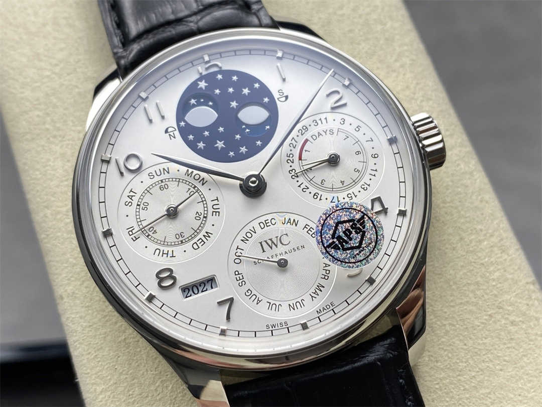 IWC Portuguese IW503406 Replica – Platinum Perpetual Calendar Watch by APS Factory