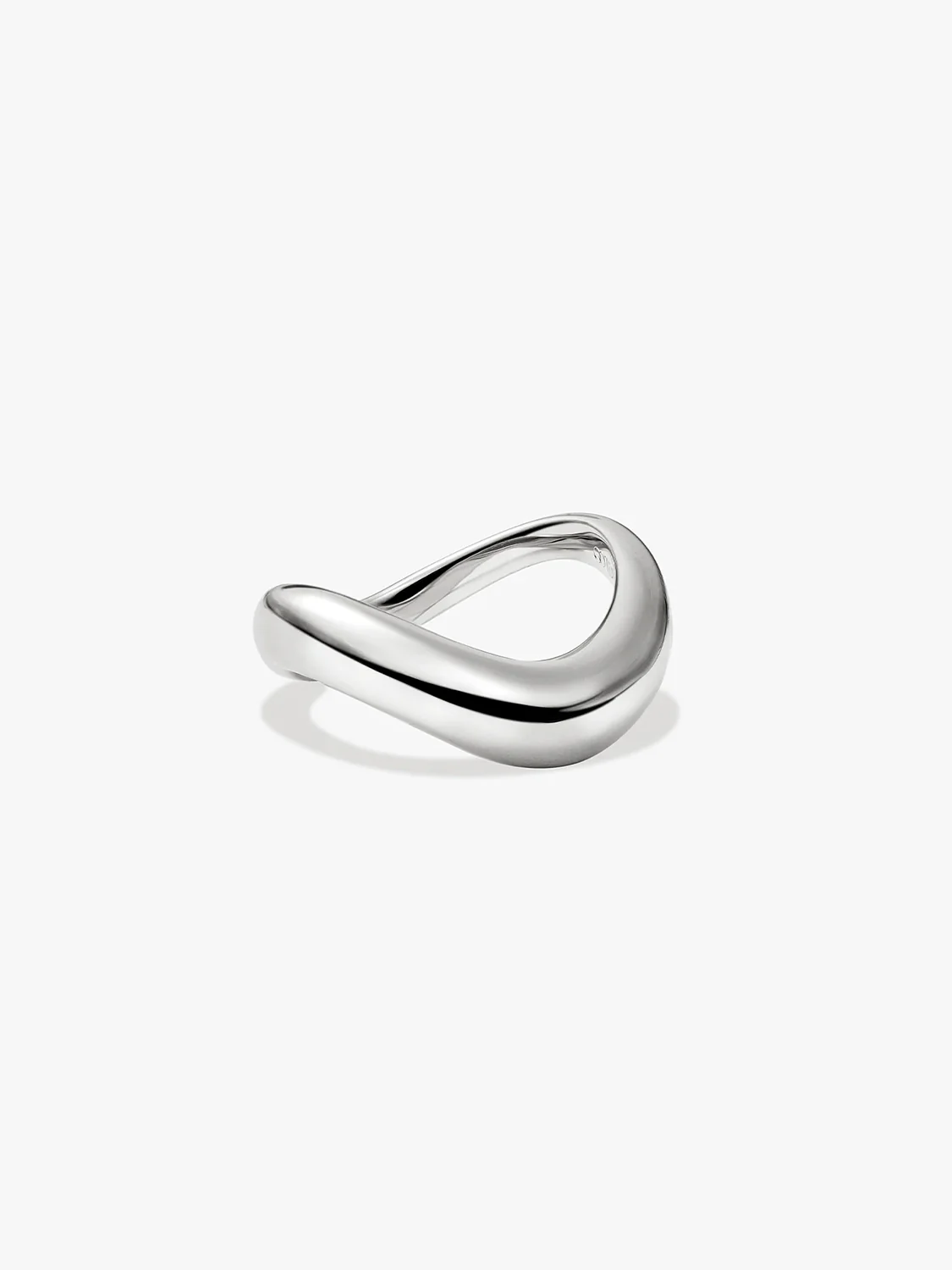 Silver Dome Wave Ring