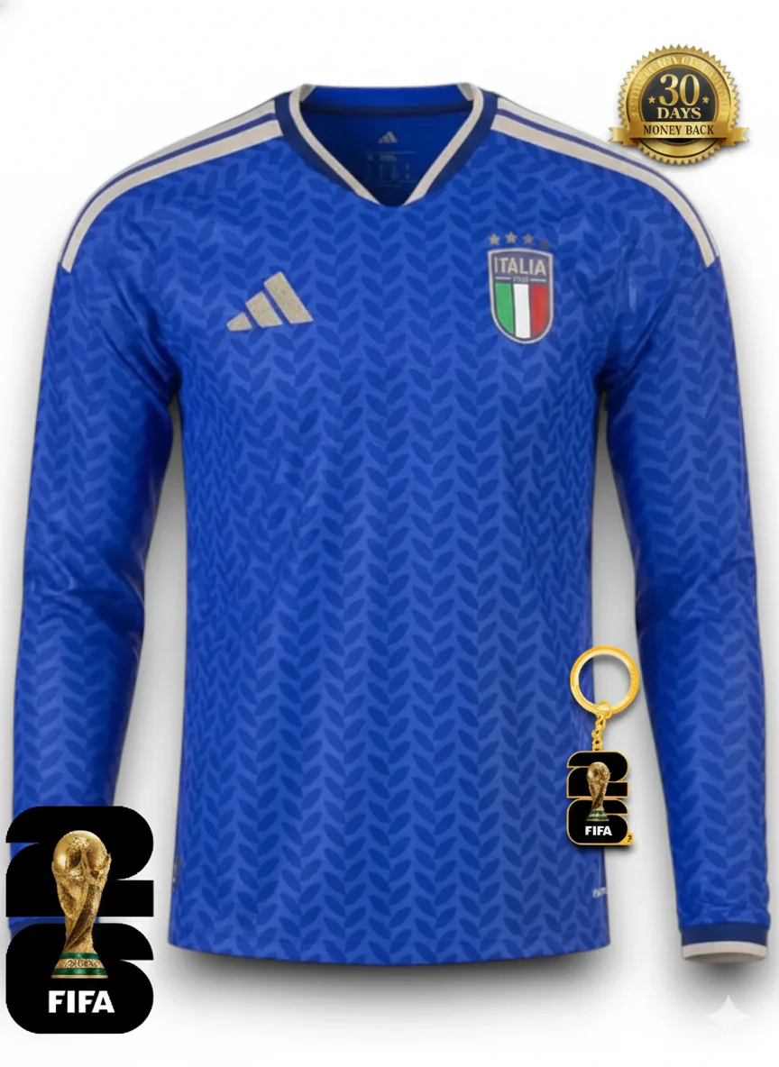 Italy World Cup 2026 Jersey Player Version - Long Sleeve