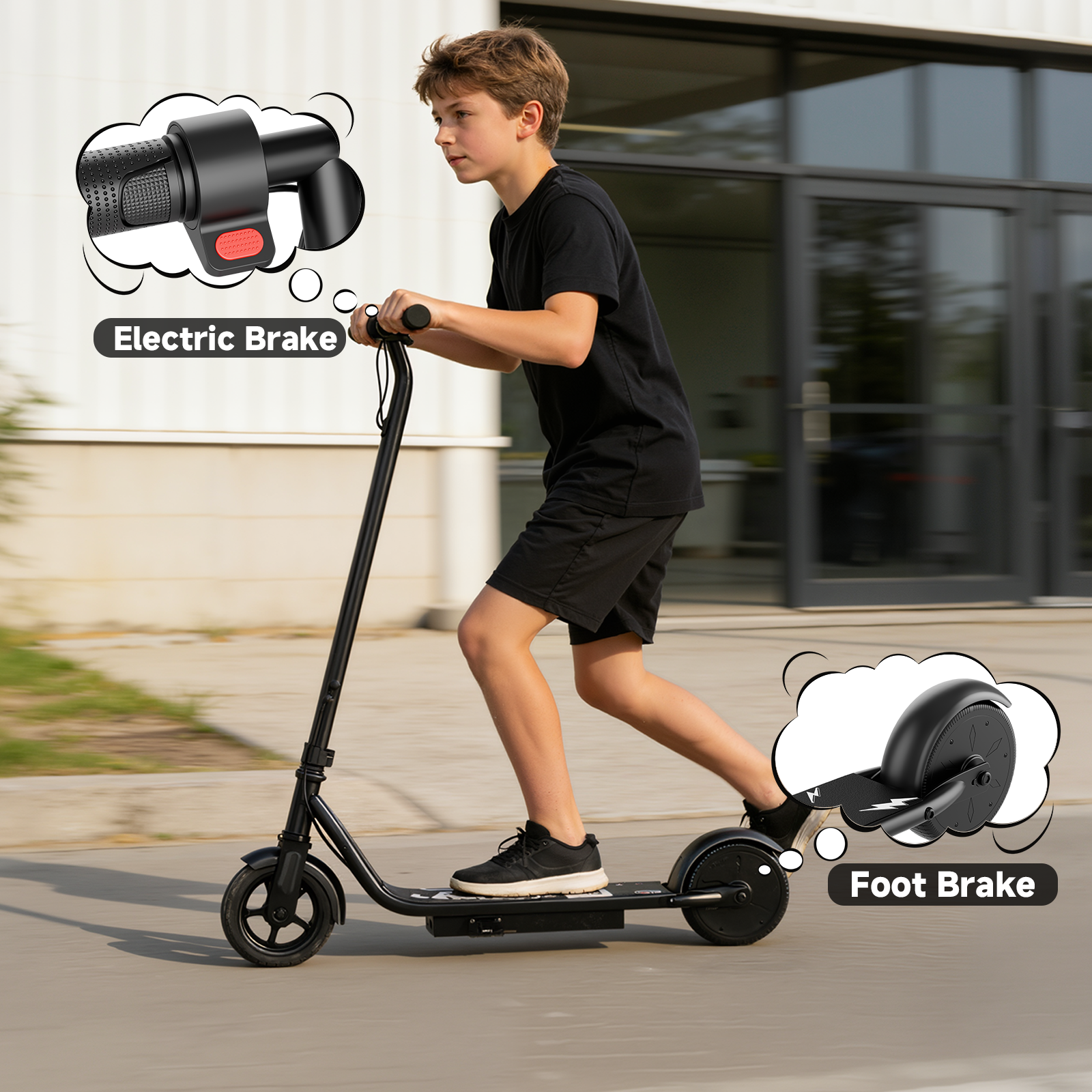 LadPed LP65 250W Electric Scooter 6.5 inch wheel Black