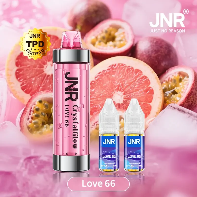 JNR Crystal Glow 33K Puffs - Kit Pod Remplissable et Rechargeable - Vape Grok