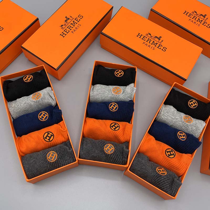 Set of 5 Pairs of Cotton sweat-absorbent Ankle Socks WZ-924000196