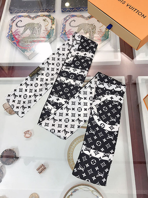 120x8cm Fashion Prints Handbag Ribbon Scarf Neck Bow WJ-987041