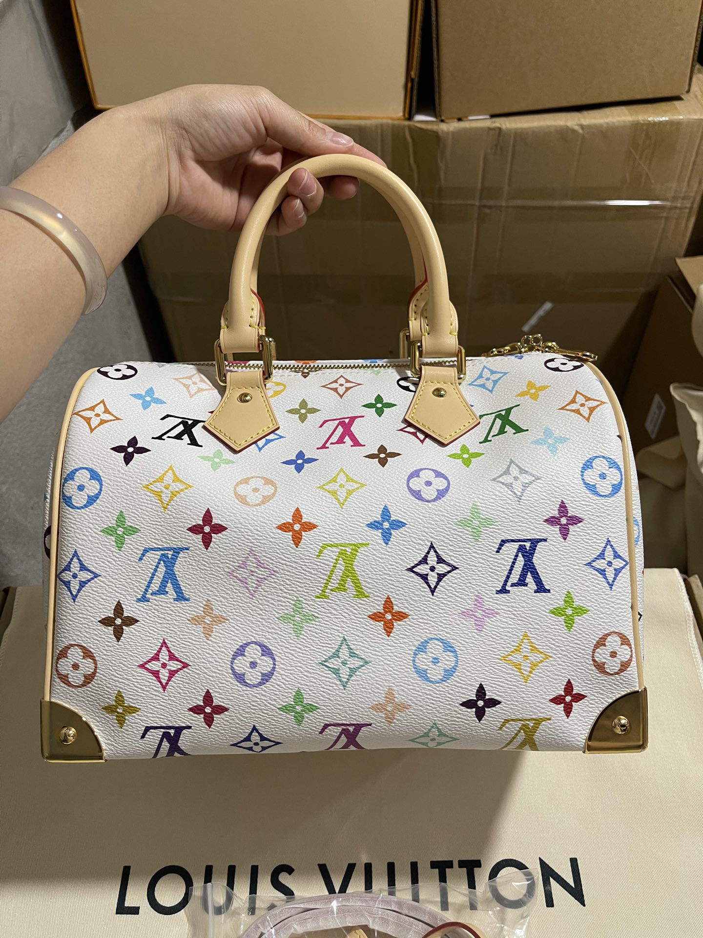 Louis Vuitton LV x TM Speedy Bandoulière 25 Women Bags - M13085
