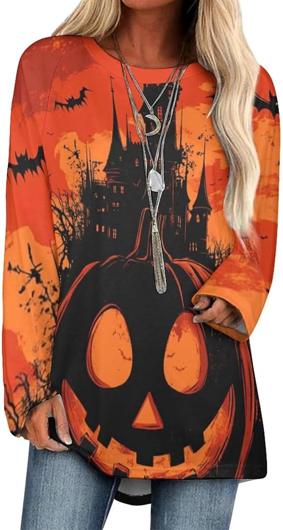 AERLEN Womens Halloween Crewneck Sweatshirts